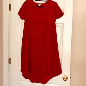 Red Lularoe Carly Dress